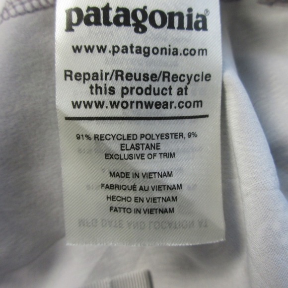 Patagonia Tyrolean Bike Shorts Women 0 Gray Patterned Zip Pockets Cycling 112 - Picture 4 of 13
